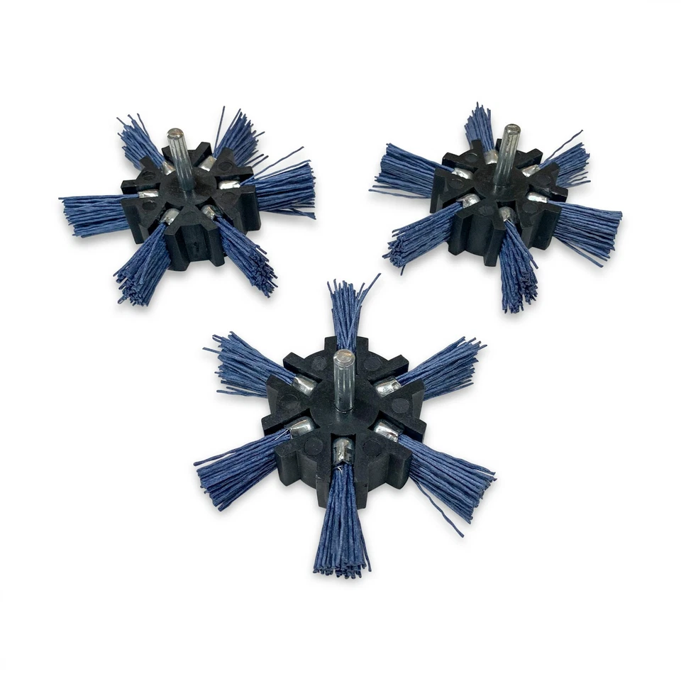 Dico 541-788-4 Nyalox Flap Brush 4-inch Blue 240 Grit