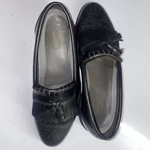 Dexter 582586 Black Kiltie Tassel Loafers Size 10.5 M made in USA In Excl Condit - Picture 1 of 18