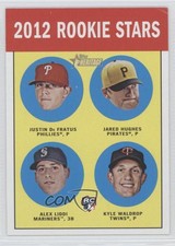 2012 Heritage Rookie Stars Justin De Fratus Jared Hughes Alex Liddi Kyle Waldrop