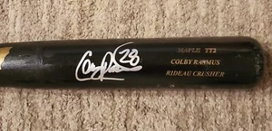 Blue Jays Cardinals COLBY RASMUS 2011 signed cracked Game Used SAM Bat - Bild 1 von 8