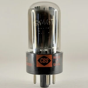(1) Tubo CBS 6W4GT testato codice data 6043 CBS 6W4 GT raddrizzatore mezza onda (a) - Foto 1 di 3