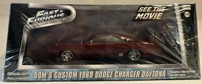 MINIATURE 1:43 GREENLIGHT FAST&FURIOUS DOM’S DODGE CHARGER DAYTONA 1969 - Photo 1/2