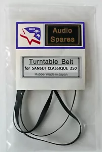 Turntable Belt for SANSUI CLASSIQUE 250 Turntable - Picture 1 of 5