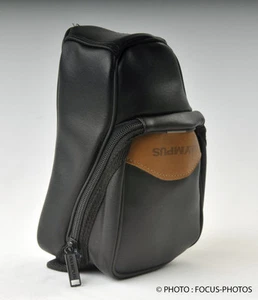 New Genuine Patent Leather Camera Case Bag Canon Sony Fuji Olympus Nikon Camera - Photo 1 sur 2