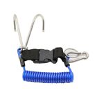 Double End Diving Hook with Coil Lanyard for Cameras and Diving Lights