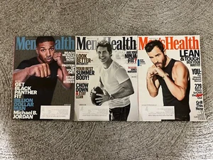3 Men's Health Fitness Magazines Magazine Lot May June July August 2018 - Picture 1 of 1