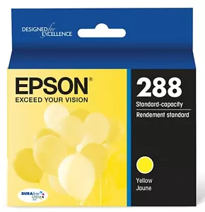 Original Epson 288 Tintenpatrone Gelb T288420 Ablaufdatum 6/2023 Neu Versiegelt - Bild 1 von 2