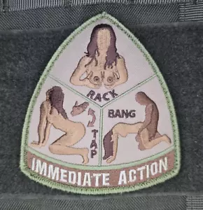 MSM AZIONE IMMEDIATA MILSPEC SCIMMIA DIVERTENTE MILITARE ARIDO GANCIO PROBLEMA PATCH - Foto 1 di 3