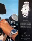 2001 Concord Mariner Luxury Sport Cadran Bleu/Blanc Photo Impression Vintage Annonce