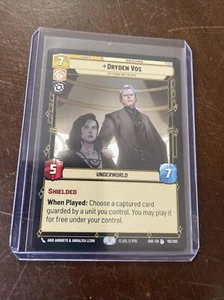 Legendary Dryden Vos 192/262- Star Wars Unlimited- Shadows Of The Galaxy - Picture 1 of 3