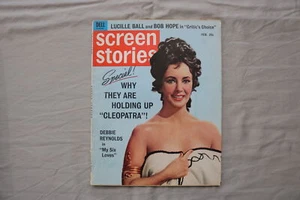 1963 FEBRUARY SCREEN STORIES MAGAZINE - ELIZABETH TAYLOR COVER - E 19920 - Picture 1 of 2