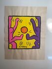Keith Haring Signed Watercolor Painting on Paper Self Portrait 1988  11" x 8.25"