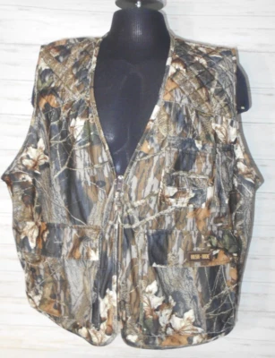 GAMEHIDE HUSH HIDE XL Men MOSSY OAK Break Up Camo Hunting Shooting Vest jacket - Image 1 of 4