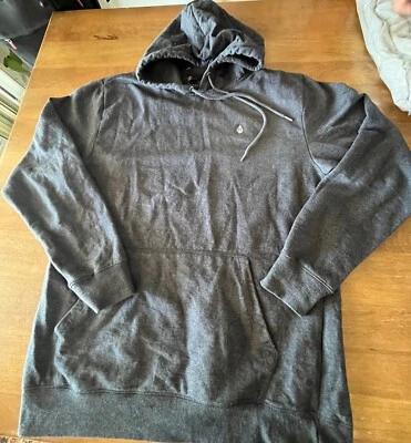 Volcom Men's True to This Pullover Pocket Hoodie Dark Blue Contrast Sz Large - Image 1 of 4