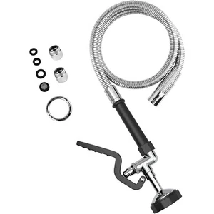 Pulverizador de fregadero comercial con manguera de acero inoxidable de 45” pulverizador de preenjuague de 1,42 GPM - Imagen 1 de 6