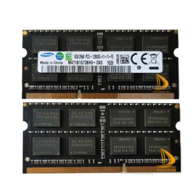 16GB Samsung 2x 8GB 2RX8 DDR3 1600MHz PC3-12800 SODIMM Laptop RAM Memory 1.5V*-/ - Image 1 of 4