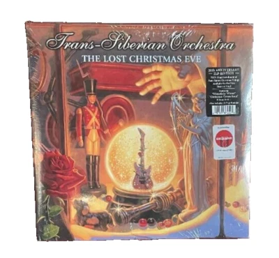 Trans-Siberian Orchestra The Lost Christmas Eve 2-LP Cobalt Vinyl Ripped Plastic Foto 1 de 2