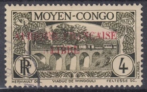 AEF : 4c DOUBLE SURCHARGE LIBRE ROUGE PARTIELLE N° 101 OBLITERATION LEGERE - Picture 1 of 2