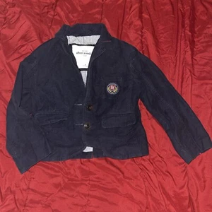 EUC Abercrombie & Fitch Girls Navy Blue Cotton Blazer Jacket Size M - Picture 1 of 6