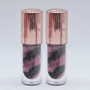 Lot Of 2 Makeup Revolution Ceramide Swirl Lip - Cherry Mauve (4.5ml) Sealed - Picture 1 of 8