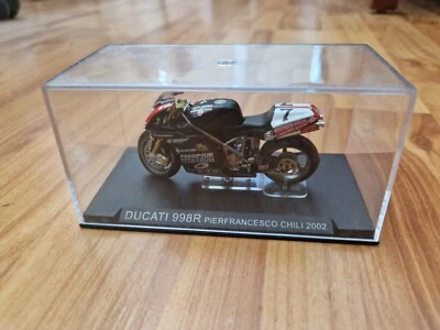 1/24 DEAGOSTINI IXO 2002 DUCATI 998R PIERFRANCESCO CHILI DIECAST MOTORCYCLE BIKE - Image 1 of 2