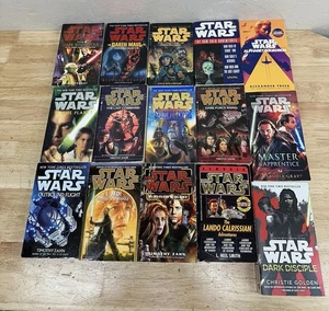 Star Wars Mixed Authors and Titles Paperback Books Lot of 15 - Imagen 1 de 8