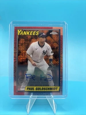 2025 Topps Update - Paul Goldschmidt - Silver Pack Auto Orange /25 - Image 1 of 3
