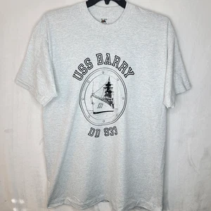 Vintage USS Barry DD 933 United States Navy Destroyer T Shirt Size XL - Picture 1 of 9