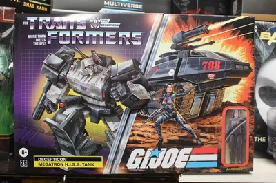 Transformers GI Joe X Crossover Megatron Hiss Tank with Baroness Hasbro NIP - Image 1 of 2