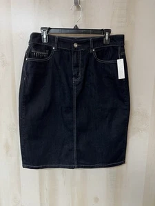 Christopher & Banks Jean Skirt - NWT - Size 10 - Picture 1 of 3