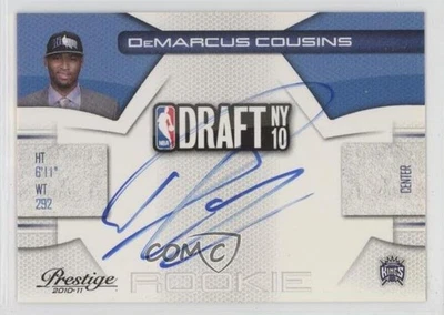 2010 Prestige NBA Draft Class Signatures /299 DeMarcus Cousins #5 Rookie Auto RC - Image 1 of 2