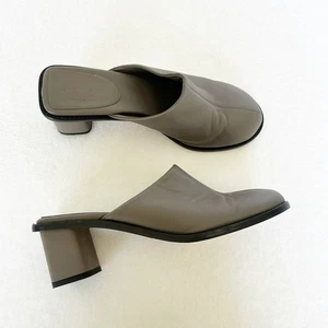 Everlane The Artist Mule Mujer Talla 7.5 Zapatos Sin Cordones Hechos en Italia Gris - Imagen 1 de 10