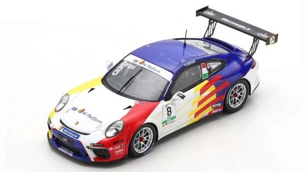 SPARK MODEL SI017 PORSCHE 911 GT3 CUP N.8 CARRERA CUP ITALIA CHAMPION 2021 ALBER - Immagine 1 di 1