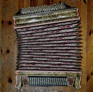 Chromatic Button Accordion S.I.L.A. Camerano Italie H.Dusart-Boutemy 6-row RH - Picture 1 of 24