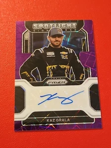 🏁 #36/99 2022 Prizm Racing Spotlight Signatures Auto Purple #SS-KG Kaz Grala - Bild 1 von 3