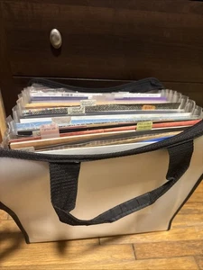 Scrapbooking 12 X 12 Expandable Paper Storage w/ Paper Nature Seasons Travel Etc - Picture 1 of 9