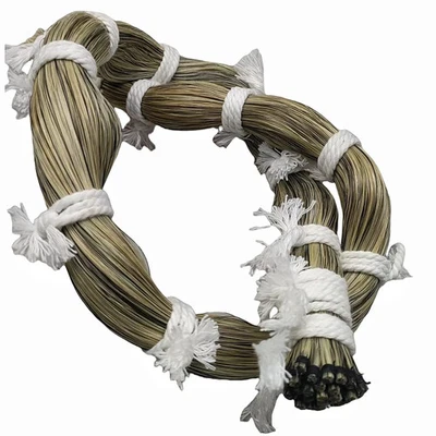 250g Grey Real Horse Tail Hair, DIY Tail Mane Forelock on Hide for Rocking Horse - Image 1 of 2