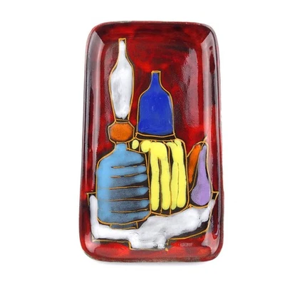 Studio Keramik Wandplatte Modernist Stillleben Alla Moda Italy Modell 2098 - Bild 1 von 4