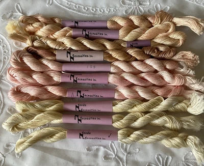 Needle Necessities Needlepoint Embroidery Thread Lot of 10 Asst Overdyed Floss - Image 1 of 3