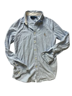 Ralph Lauren Shirt Women's XL Striped Button Down Oxford Prep 19" PIT EXCELLENT✅ - Image 1 of 3