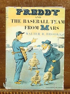 Walter R Brooks: Freddy and the Baseball Team from Mars 1955 First Edition HCDJ - Picture 1 of 7