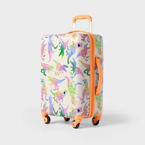 CAT & JACK KIDS' HARDSIDE CARRY ON SPINNER SUITCASE DINO - - Scratch & Dent - Picture 1 of 6
