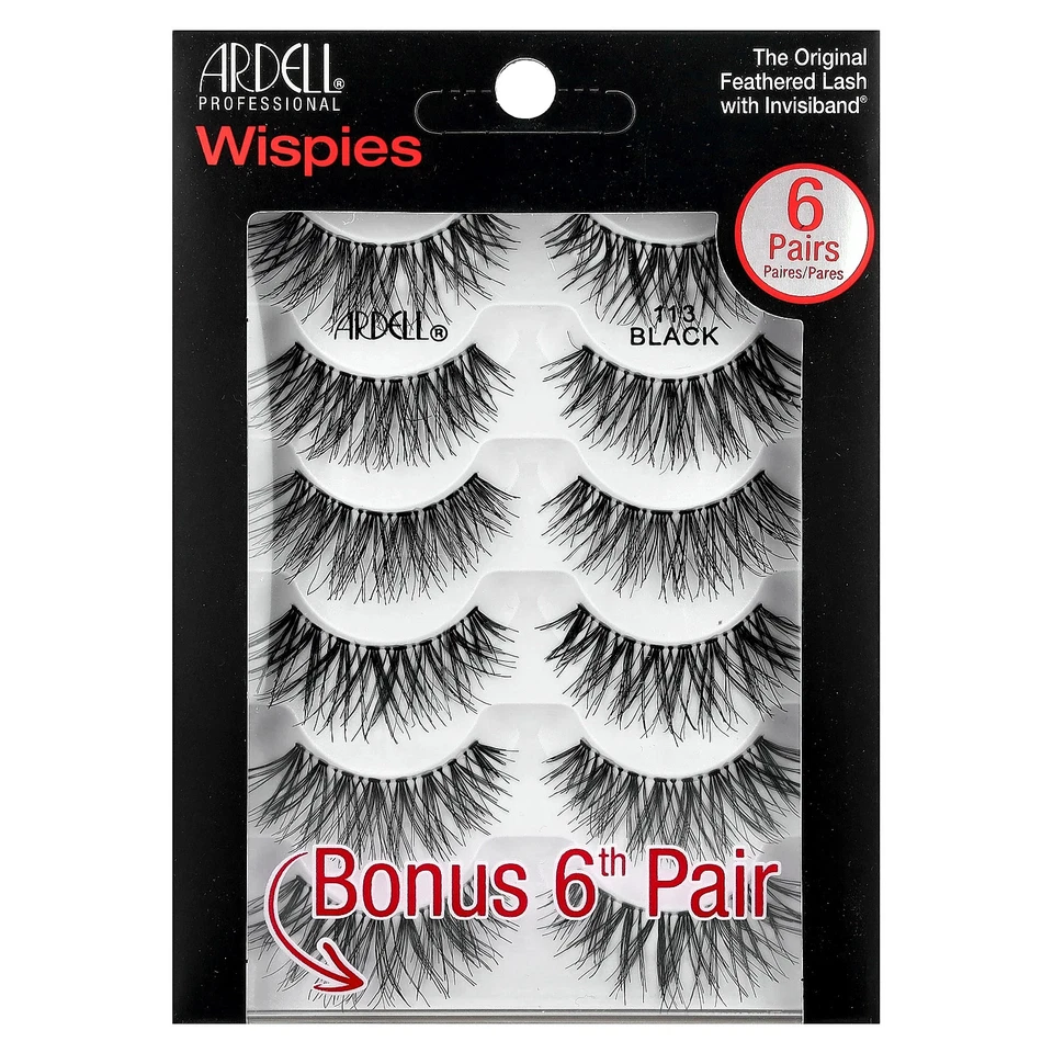 Ardell Professional 113 Wispies Eyelashes Black 5 Pairs
