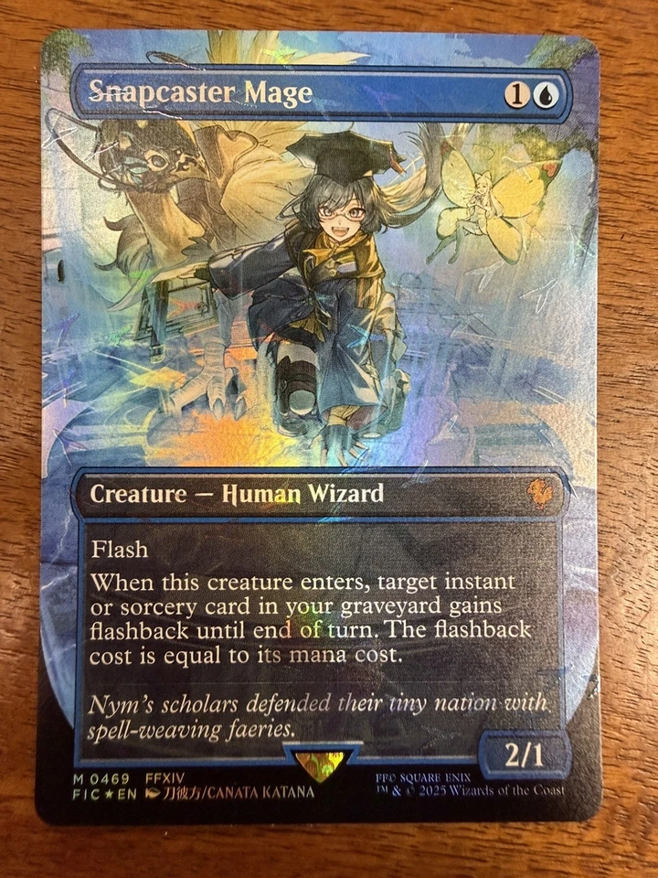 BORDERLESS CHOCOBO FOIL Snapcaster Mage Commander: Final Fantasy  - Image 1 of 1