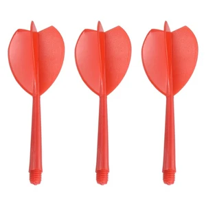 Dartstange & Flüge, 3 leichte Pakete Kunststoff Darts Flug Set, rot - Bild 1 von 5
