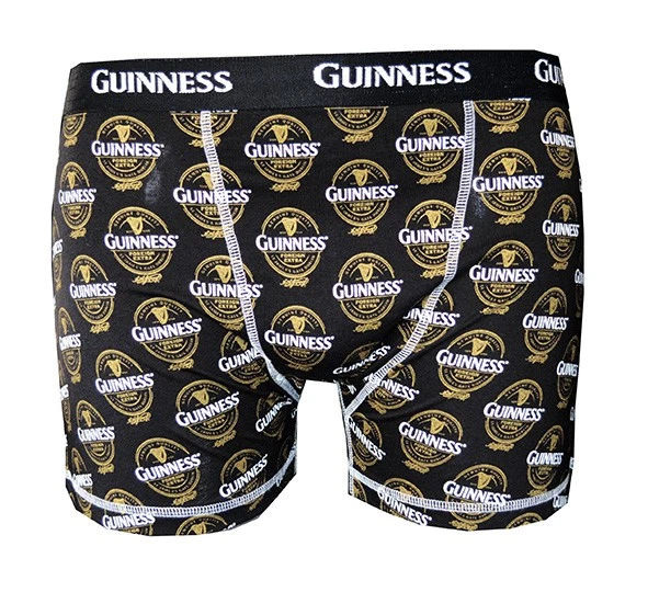 Boxer Short Black Guinness Label, хлопок, эластичная талия, машинная стирка - Изображение 1 из 1