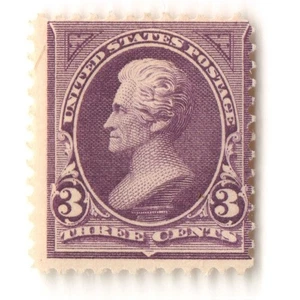 US 1895 # 253 purple 3¢ Jackson Mint MH OG Fresh Stamp CV$120 - Picture 1 of 5