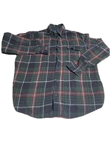 George Shirt Men's Size L Long Sleeve Button Up Green - Picture 1 of 8