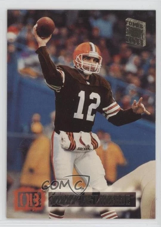 1994 Topps Stadium Club Super Bowl XXIX Embossing Vinny Testaverde #75 - Image 1 of 2