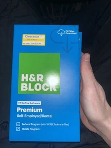 H&R Block Tax Software Premium 2024 PC/Mac *NEW - Picture 1 of 4
